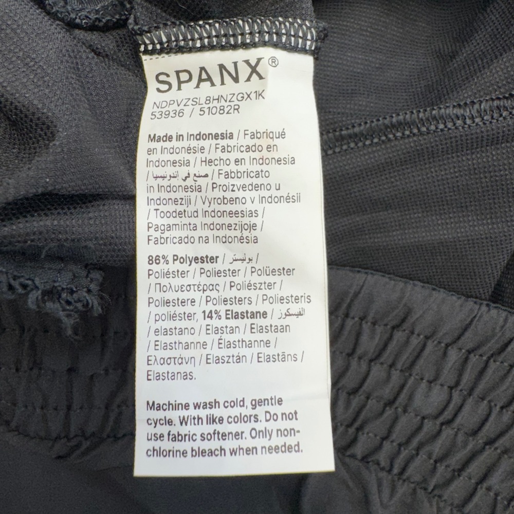 NEW Spanx On The Move Slim Pant Womens L Very Black High Rise Trousers 51082R - Picture 7 of 14